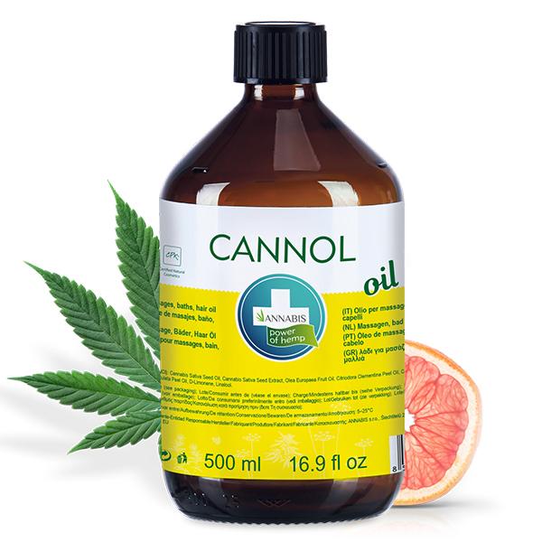 Annabis Cannol Aceite de Cáñamo orgánico hidratación, baño y masaje - 2