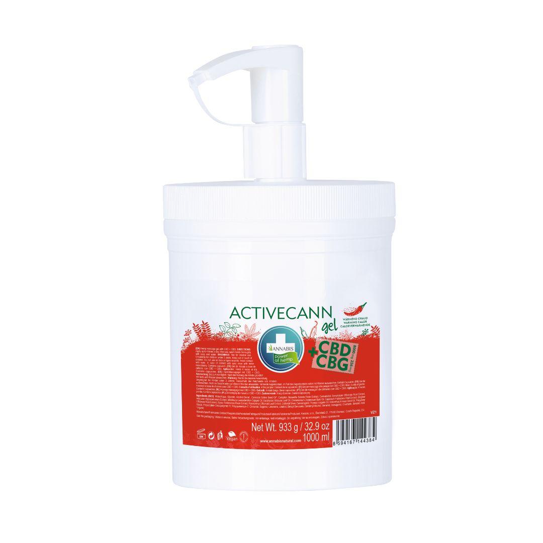Annabis Activecann gel efecto calor CBD+CBG para masaje - 2