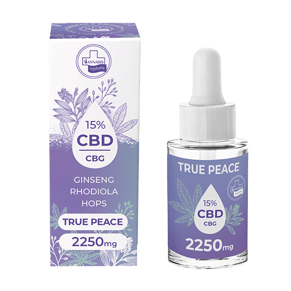 CBD Drops 15% True Peace (2250 mg CBD + CBG - 15 ml)